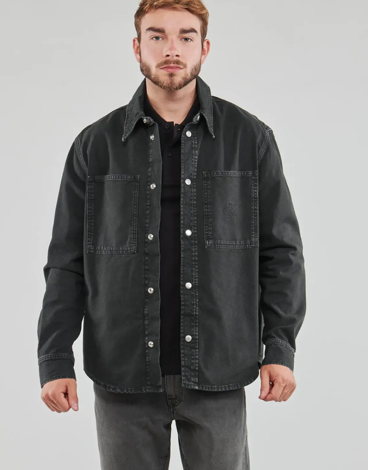 Calvin Klein Jeans - CANVAS RELAXED LINEAR SHIRT