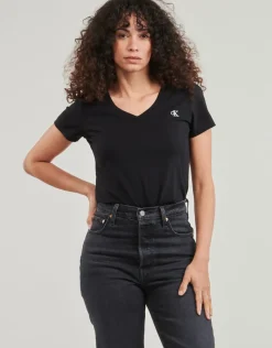 Calvin Klein Jeans - CK EMBROIDERY STRETCH V-NECK