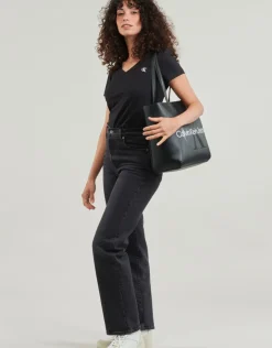 Calvin Klein Jeans - CK EMBROIDERY STRETCH V-NECK