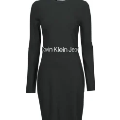 Calvin Klein Jeans - LOGO ELASTIC MILANO LS DRESS