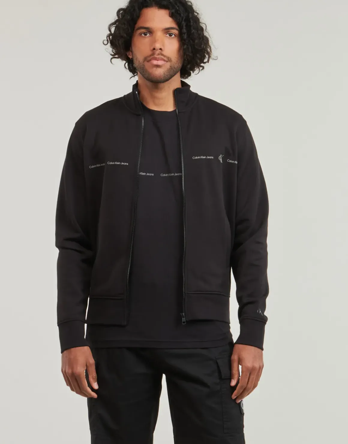 Calvin Klein Jeans - LOGO REPEAT ZIP THROUGH