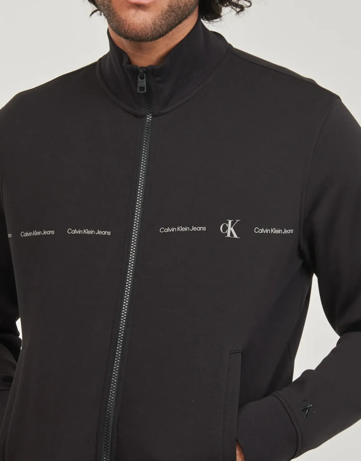 Calvin Klein Jeans - LOGO REPEAT ZIP THROUGH