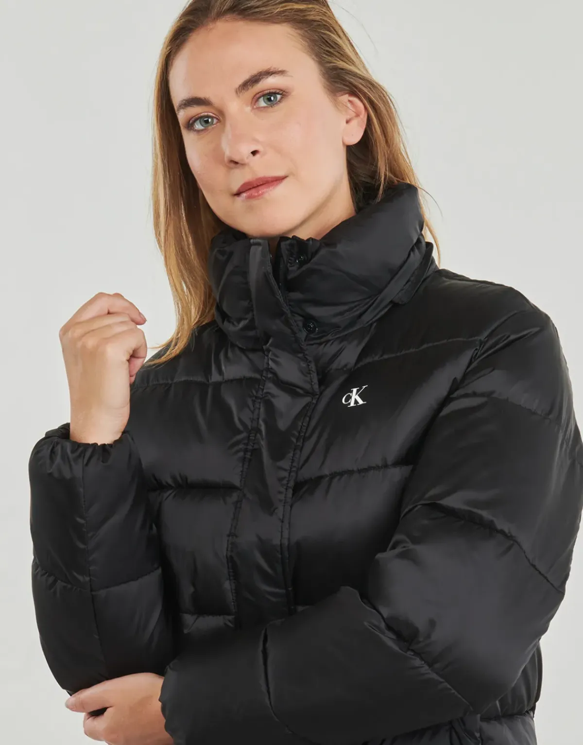 Calvin Klein Jeans - SHINY MONOLOGO ND SHORT PUFFER