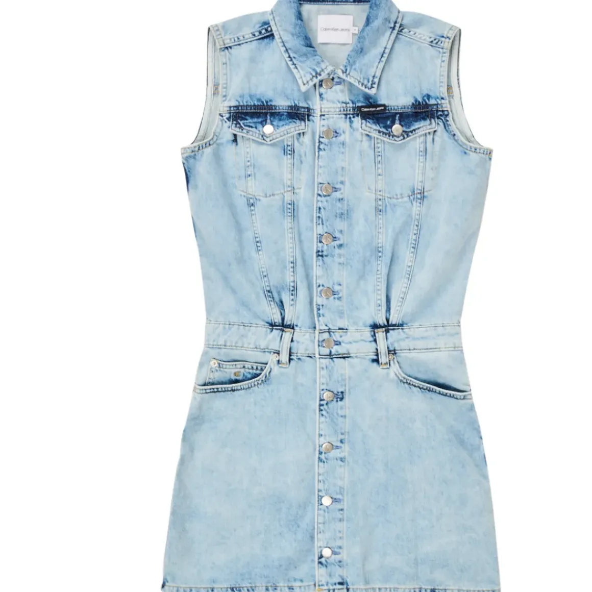 Calvin Klein Jeans - SLEEVELESS BLUE DENIM DRESS
