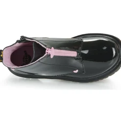 Dr. Martens - Bex Heart Zip Boot J Black Patent Lamper