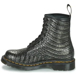 Dr. Martens - 1460 GUNMETAL WILD CROC EMBOSS