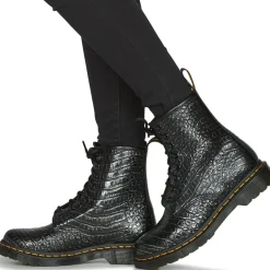 Dr. Martens - 1460 GUNMETAL WILD CROC EMBOSS