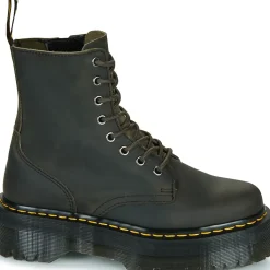 Dr. Martens - Jadon Charcoal Grey Burnished Waxy Pull Up