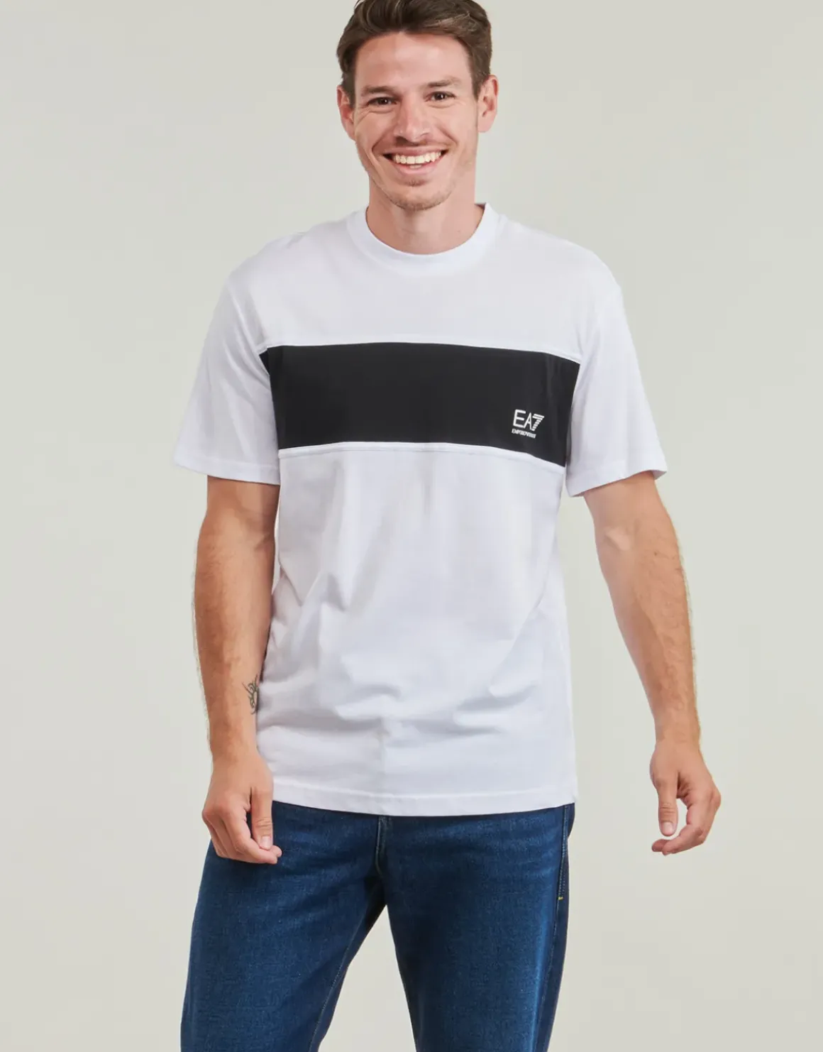 Emporio Armani EA7 - ATHLETIC COLORBLOCK TSHIRT