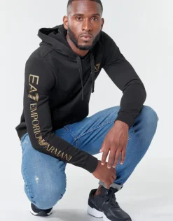 Emporio Armani EA7 - TRAIN LOGO SERIES M HOODIE RN COFT