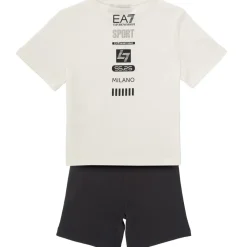 Emporio Armani EA7 - TRAIN LOGO SERIES BOY KIT TEE-SHORTS FREE