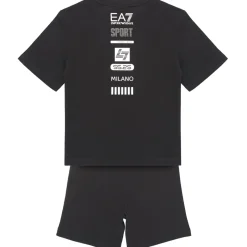 Emporio Armani EA7 - TRAIN LOGO SERIES BOY KIT TEE-SHORTS FREE