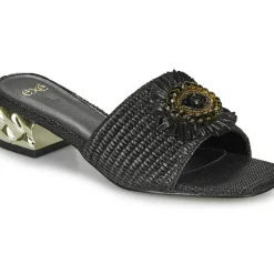 Exé Shoes - KATY-424-RAFFIA-BLACK