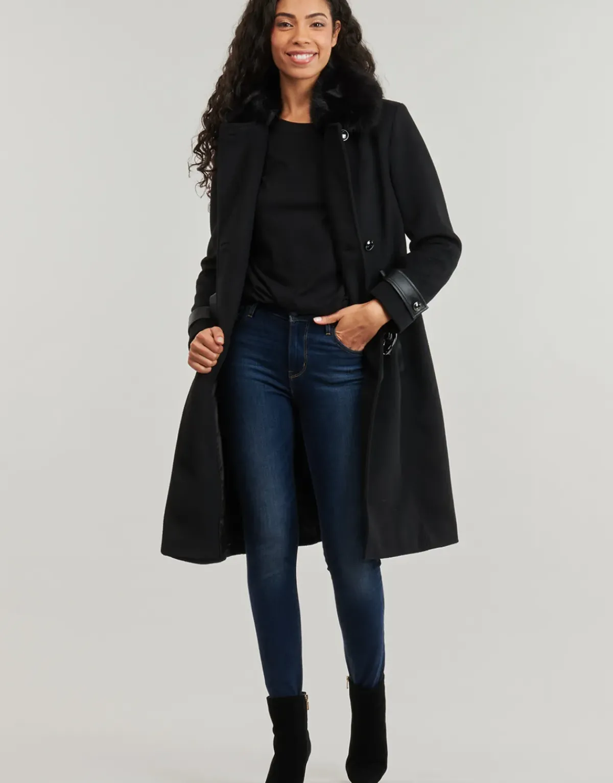 Guess - AMELIA DOUBLE BREAST BELT COAT