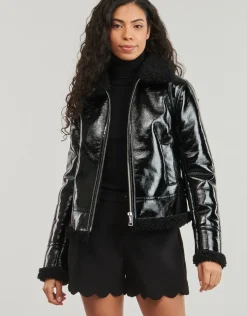 Guess - LS ANDREA FAUX SHEARLING JKT