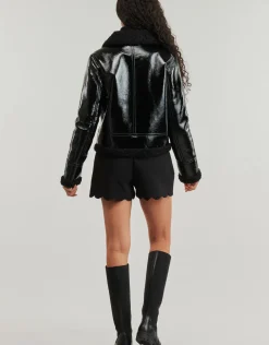 Guess - LS ANDREA FAUX SHEARLING JKT