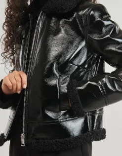 Guess - LS ANDREA FAUX SHEARLING JKT