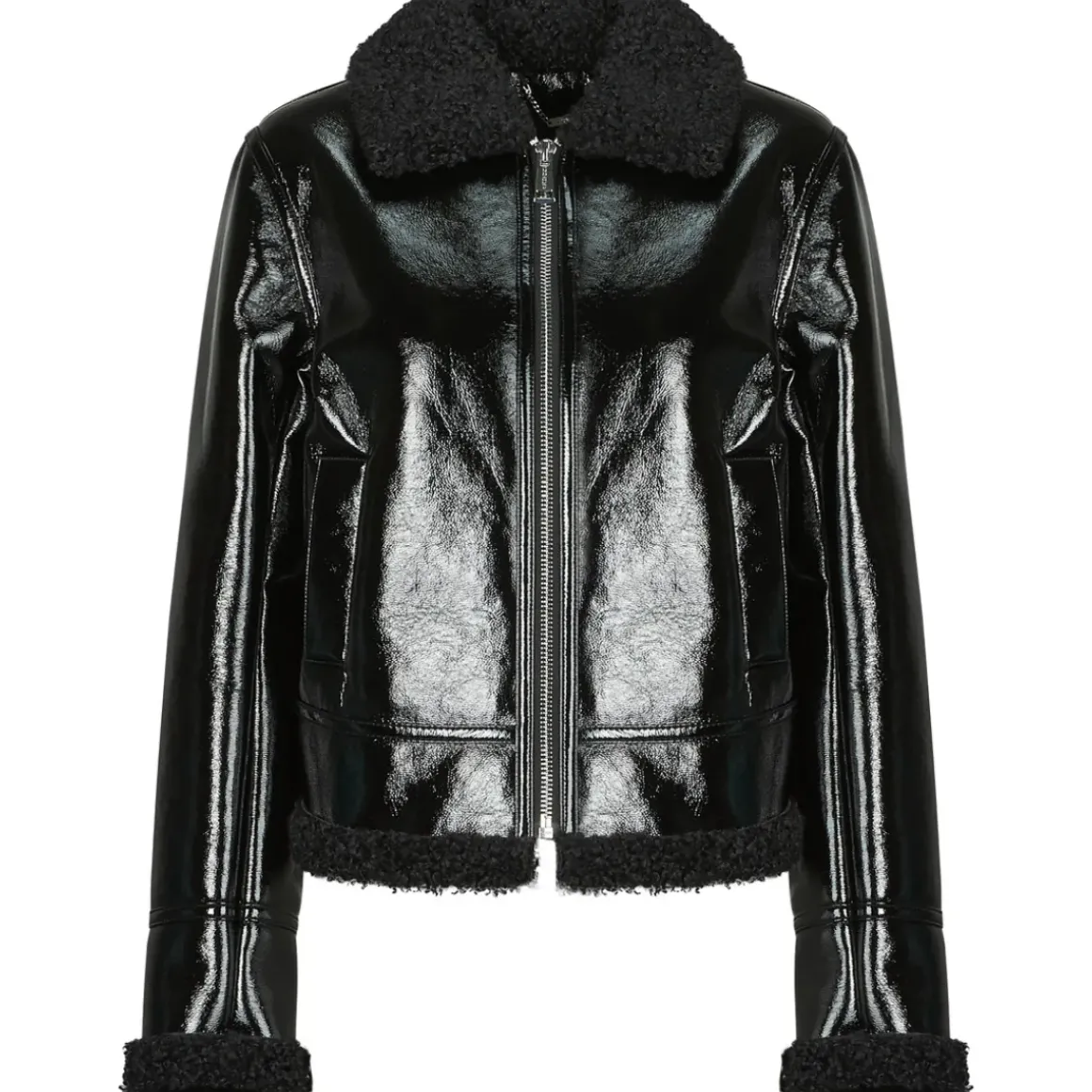 Guess - LS ANDREA FAUX SHEARLING JKT