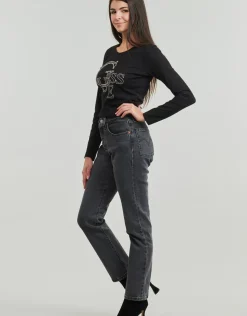 Guess - LS RN GUESS STUDDED LOGO TEE