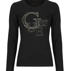 Guess - LS RN GUESS STUDDED LOGO TEE