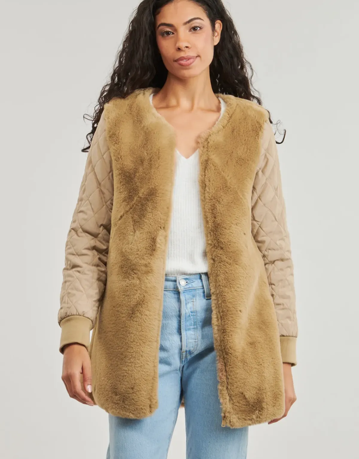 Guess - LUCIE PARKA FAUX FUR