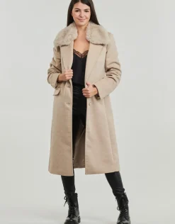Guess - NANCY FIT COAT FAUX FUR COLLAR