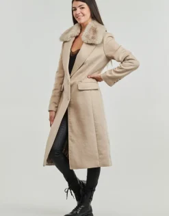Guess - NANCY FIT COAT FAUX FUR COLLAR