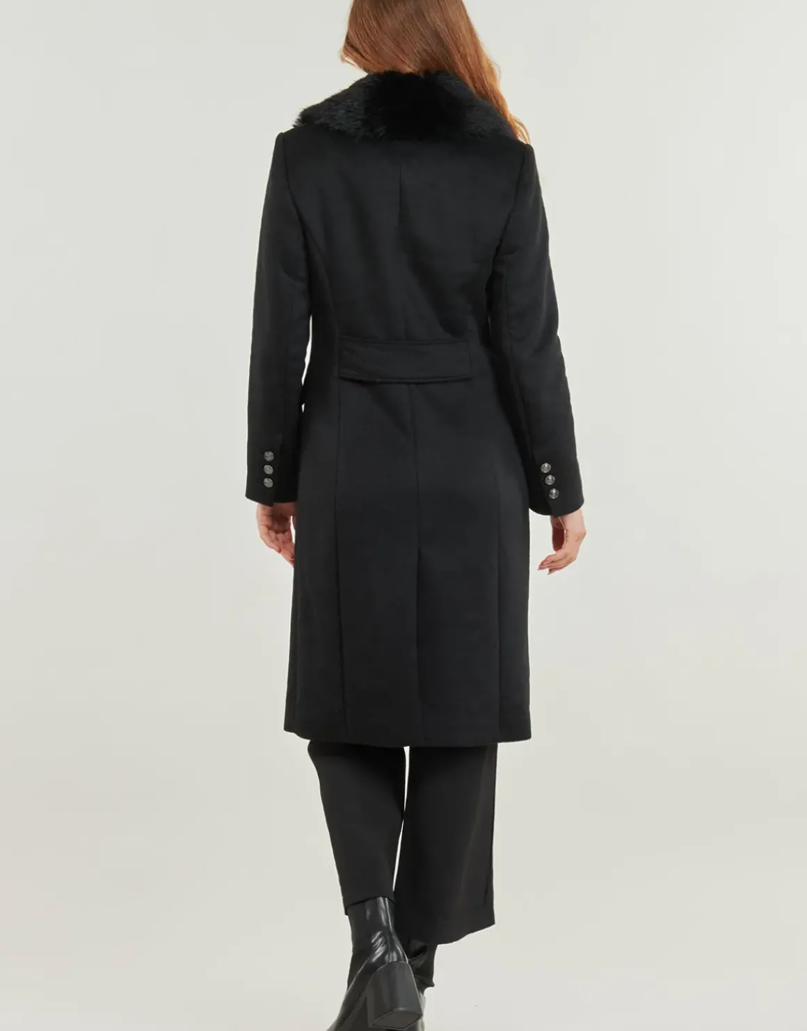 Guess - NANCY FIT COAT FAUX FUR COLLAR