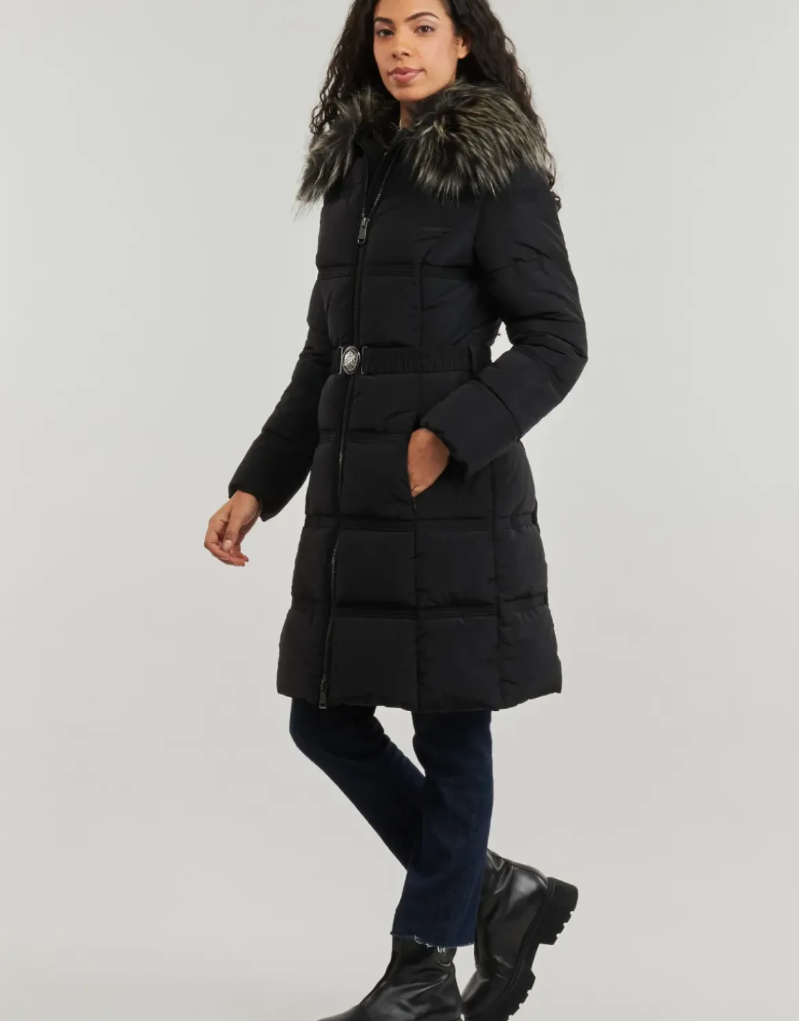 Guess - NEW MARISOL LONG BELTED JACKET