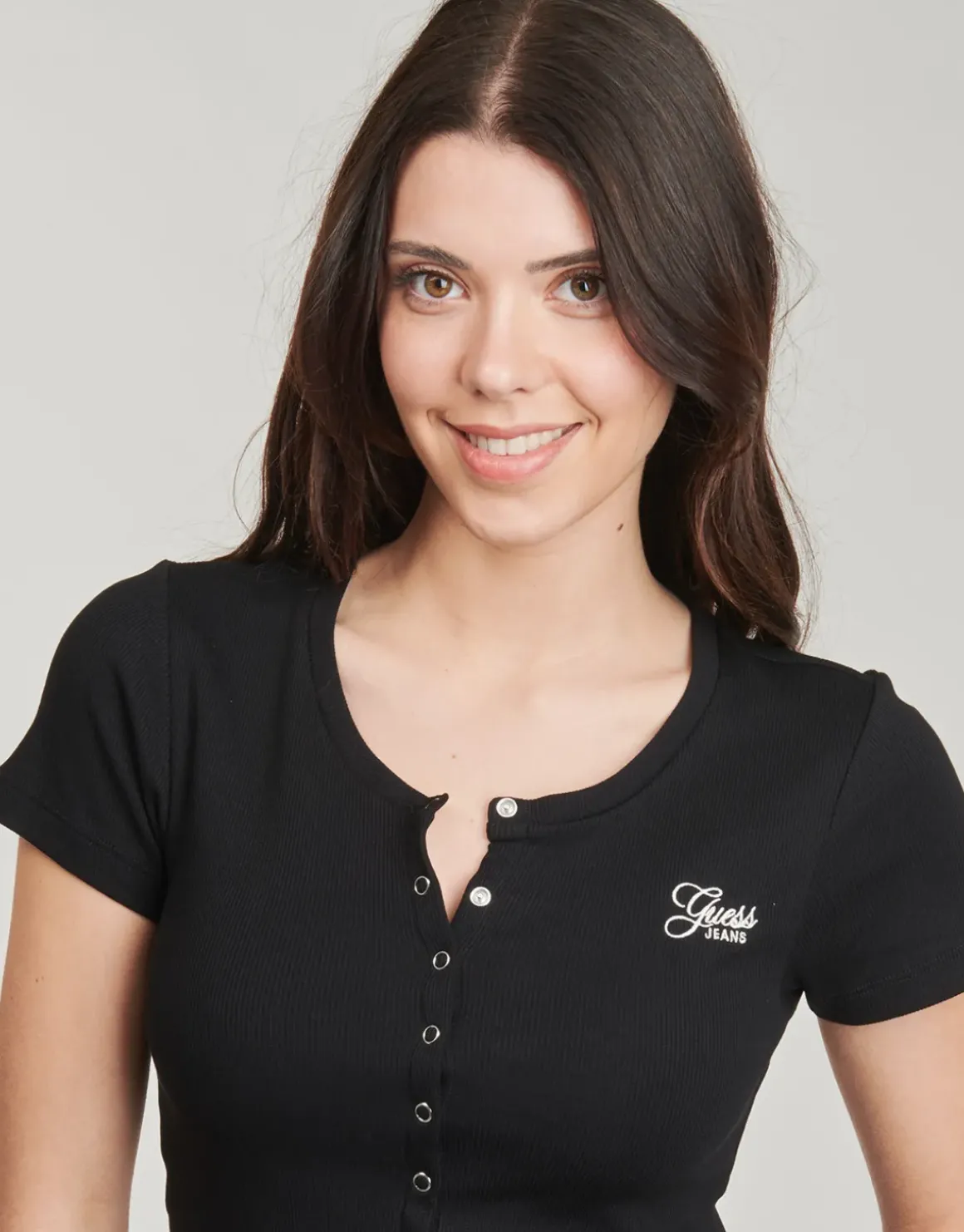 Guess - SL CN SNAP EMBRO SLIM TOP
