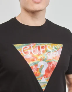 Guess - SS BSC ABSTRACT TRI LOGO TEE