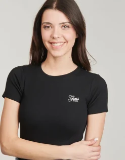 Guess - SS CN SNAP EMBRO SLIM TOP