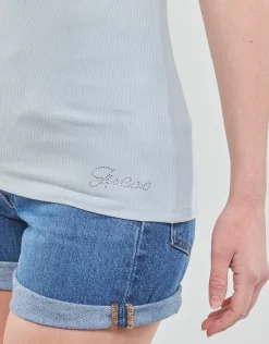 Guess - SS KARLEE JEWEL BTN HENLEY