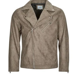Jack & Jones - JJROCKY FAUX SUEDE BIKER JACKET