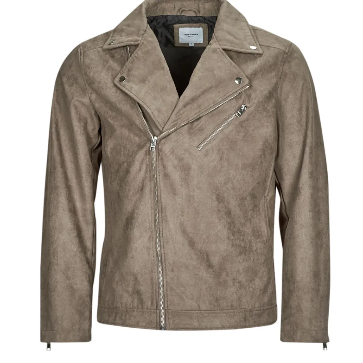 Jack & Jones - JJROCKY FAUX SUEDE BIKER JACKET
