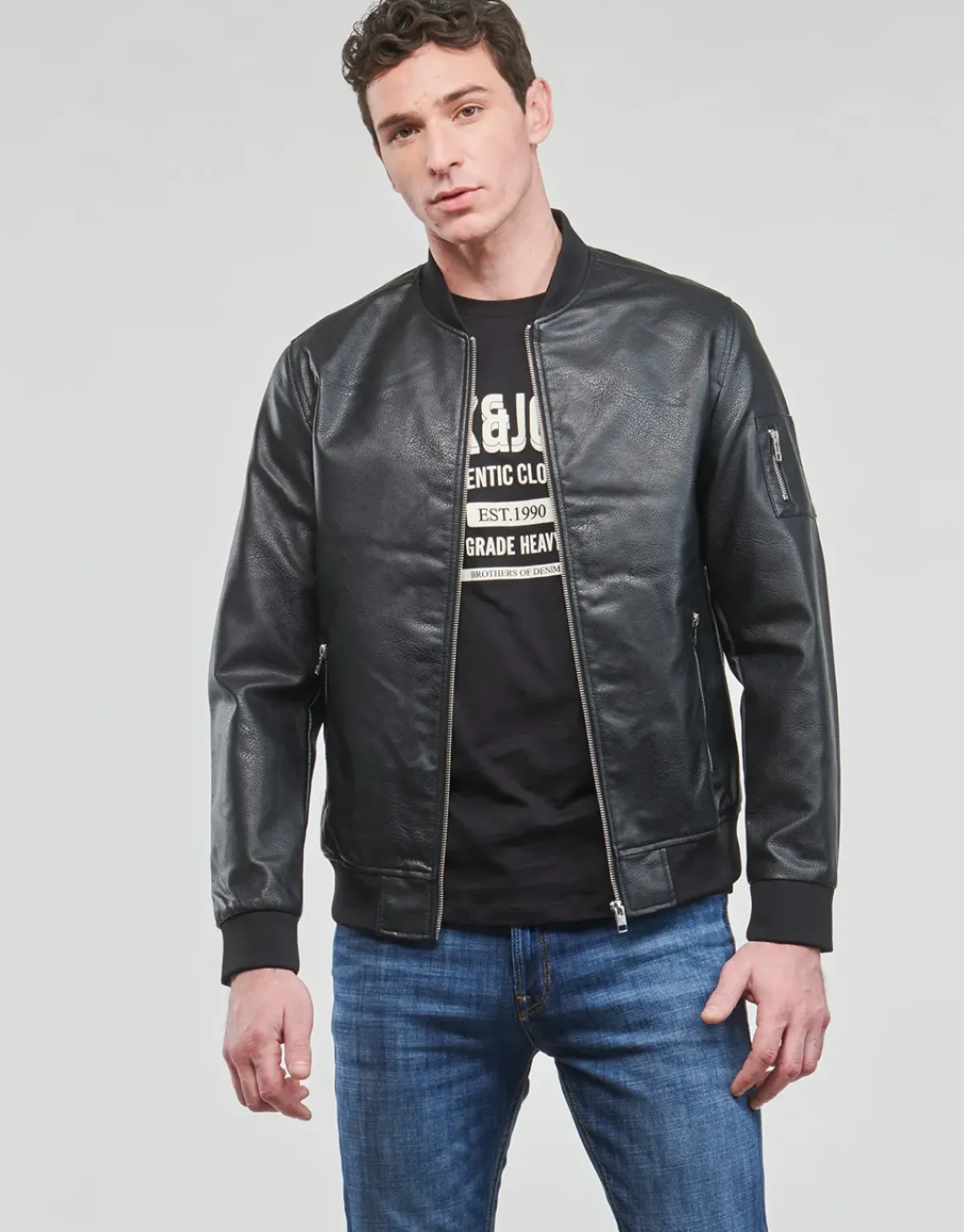 Jack & Jones - JJROCKY PU BOMBER