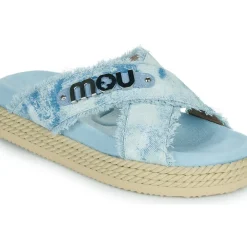 Mou - CRISS-CROSS ROPE SANDAL PAINTE