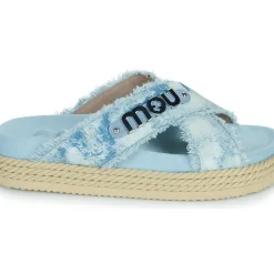 Mou - CRISS-CROSS ROPE SANDAL PAINTE