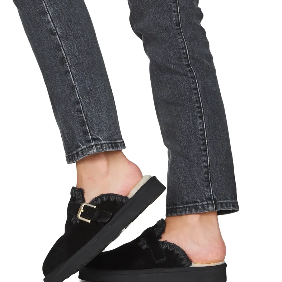 Mou - SUEDE SHEEPSKIN CLOG ESKIMO