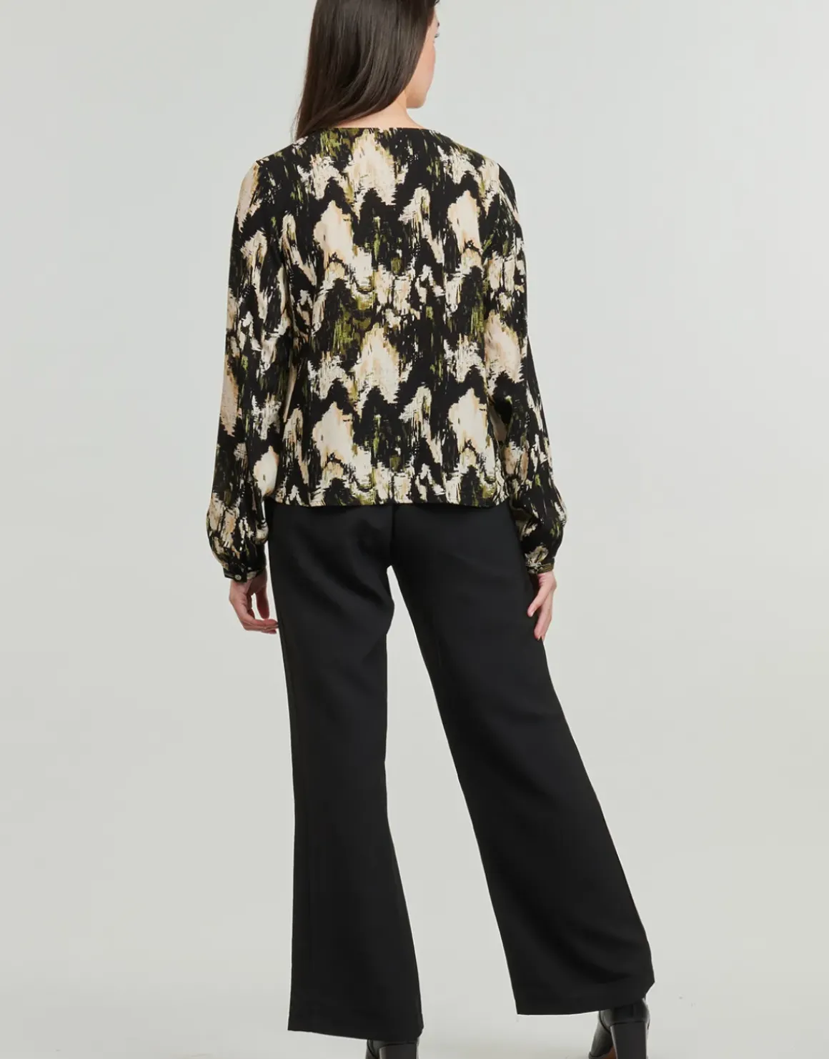 Only - ONLJESSIE FR L/S BUTTON TOP CS PTM