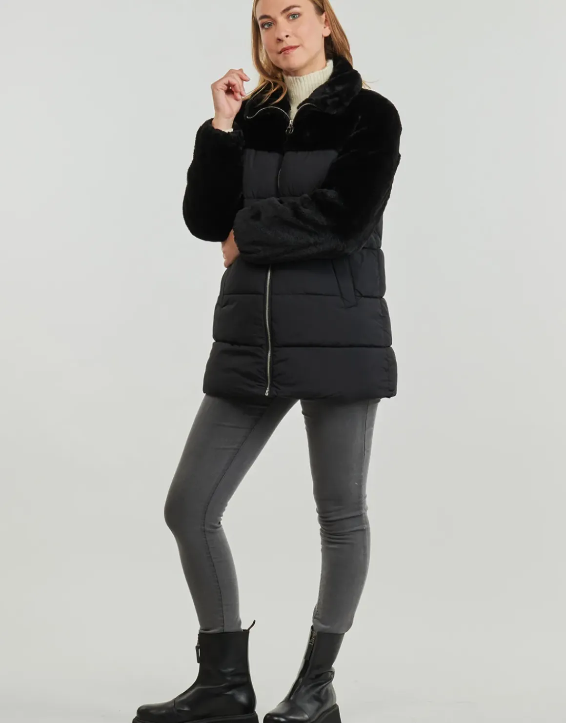 Only - ONLWANJA FUR PUFFER MIX COAT CC OTW