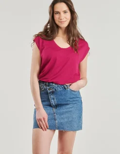 Pieces - PCBILLO TEE LUREX STRIPES