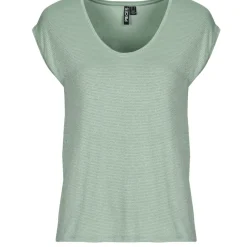 Pieces - PCBILLO TEE LUREX STRIPES