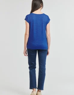 Pieces - PCBILLO TEE LUREX STRIPES