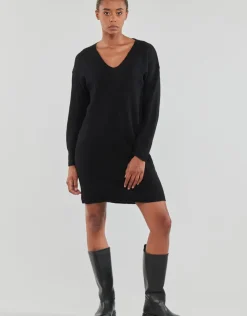 Pieces - PCJULIANA LS V-NECK KNIT DRESS NOOS BC