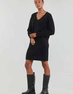 Pieces - PCJULIANA LS V-NECK KNIT DRESS NOOS BC