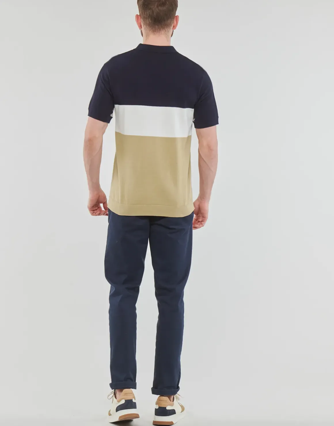 Selected - SLHMATTIS SS KNIT BLOCK POLO B