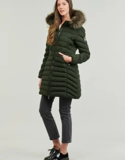 Superdry - FUJI HOODED MID FAUSSE FOURRURE