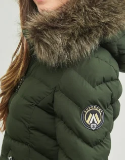 Superdry - FUJI HOODED MID FAUSSE FOURRURE