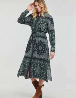 Tommy Hilfiger - BANDANA VIS MIDI SHIRT DRESS LS